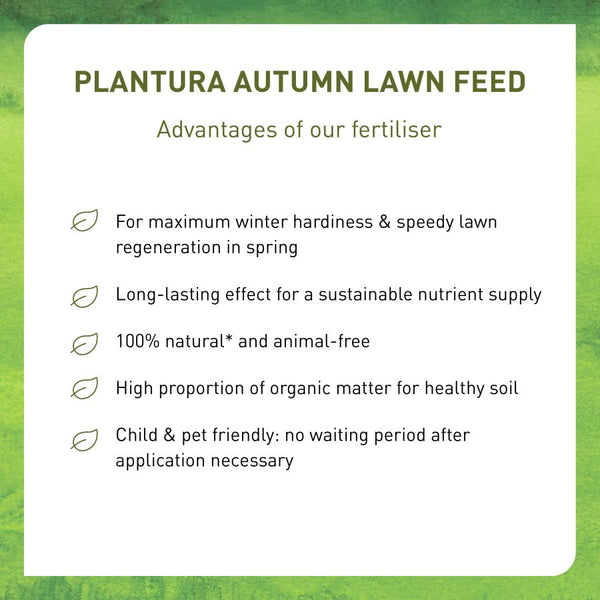 Advantages of Plantura Autumn Lawn Feed