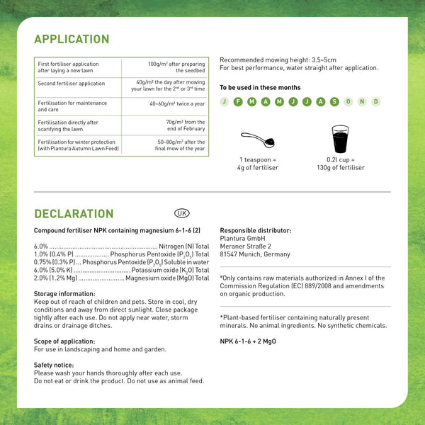 Plantura Lawn Feed product information