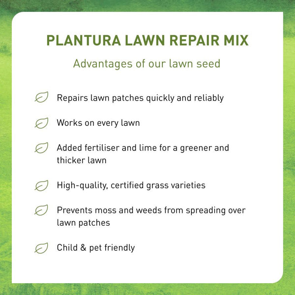 Plantura Lawn Repair Mix advantages