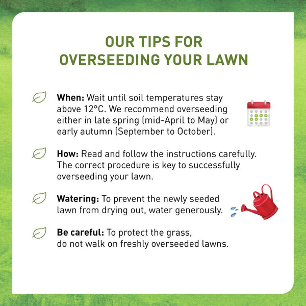 How to apply Plantura Lawn Overseeding Mix